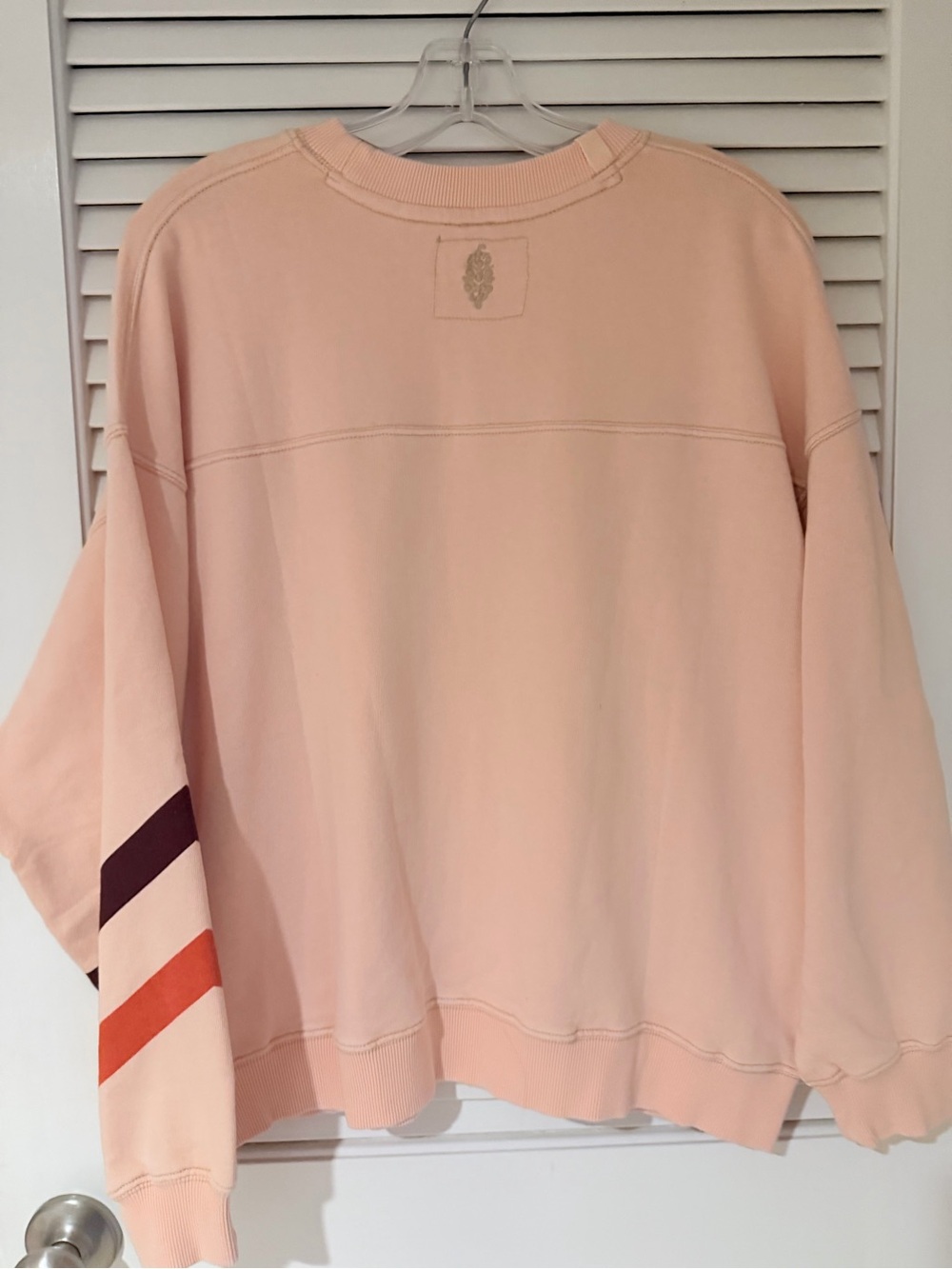 NWOT FP Movement by Free People Peach Crewneck with Vertical Logo - Picture 4 of 4